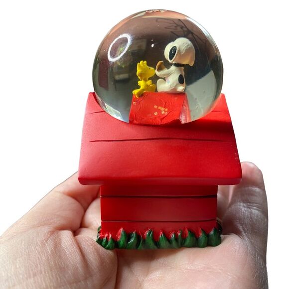 Vintage Westland #18257 Snoopy & Woodstock Small Water Snow Glitter Globe - Picture 5 of 11